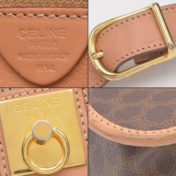 Celine Shoulder Bag Leather Macadam Brown - Picture 6 of 8